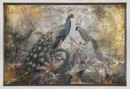 Wandkunst Vogel Vögel Tier Vintage Kunst Illustration Wandbilder 18