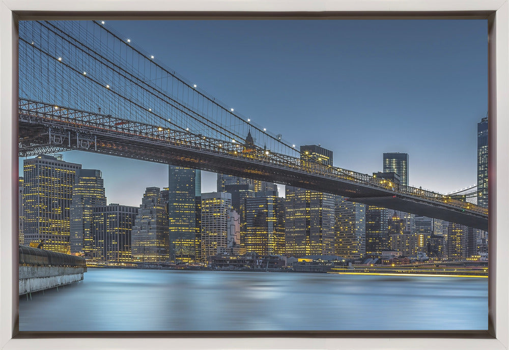 Wandbild New York – Blaue Stunde über Manhattan