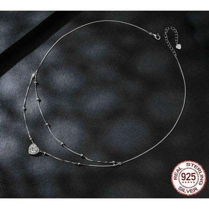 Capture Her Heart With Dazzling Brilliance: 1Ct Moissanite Heart Necklace