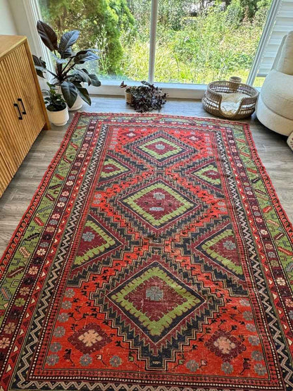 Caucasian Soumak Rug |  5' 11" x 10'