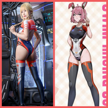 Anime Sci-fi Spandex Swimwear Racing Suit Wet Suit Race Queen Costume