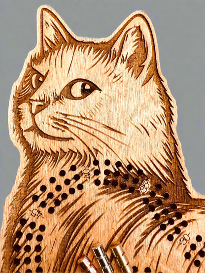 Cat Cribbage Board