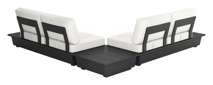 Arbor 2 Seater Modern Outdoor Sofa - Black