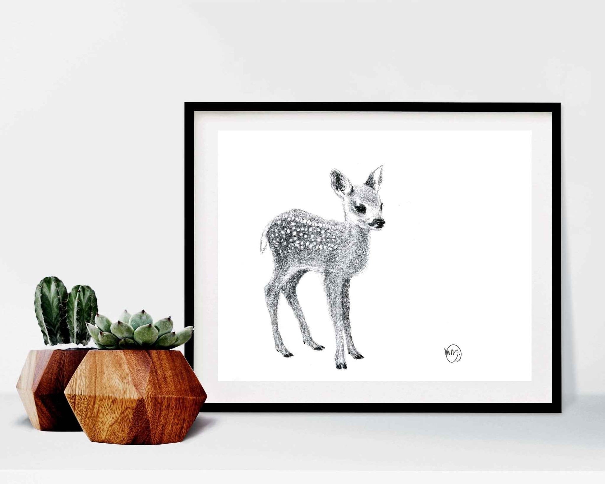 Cute Baby Deer - art print