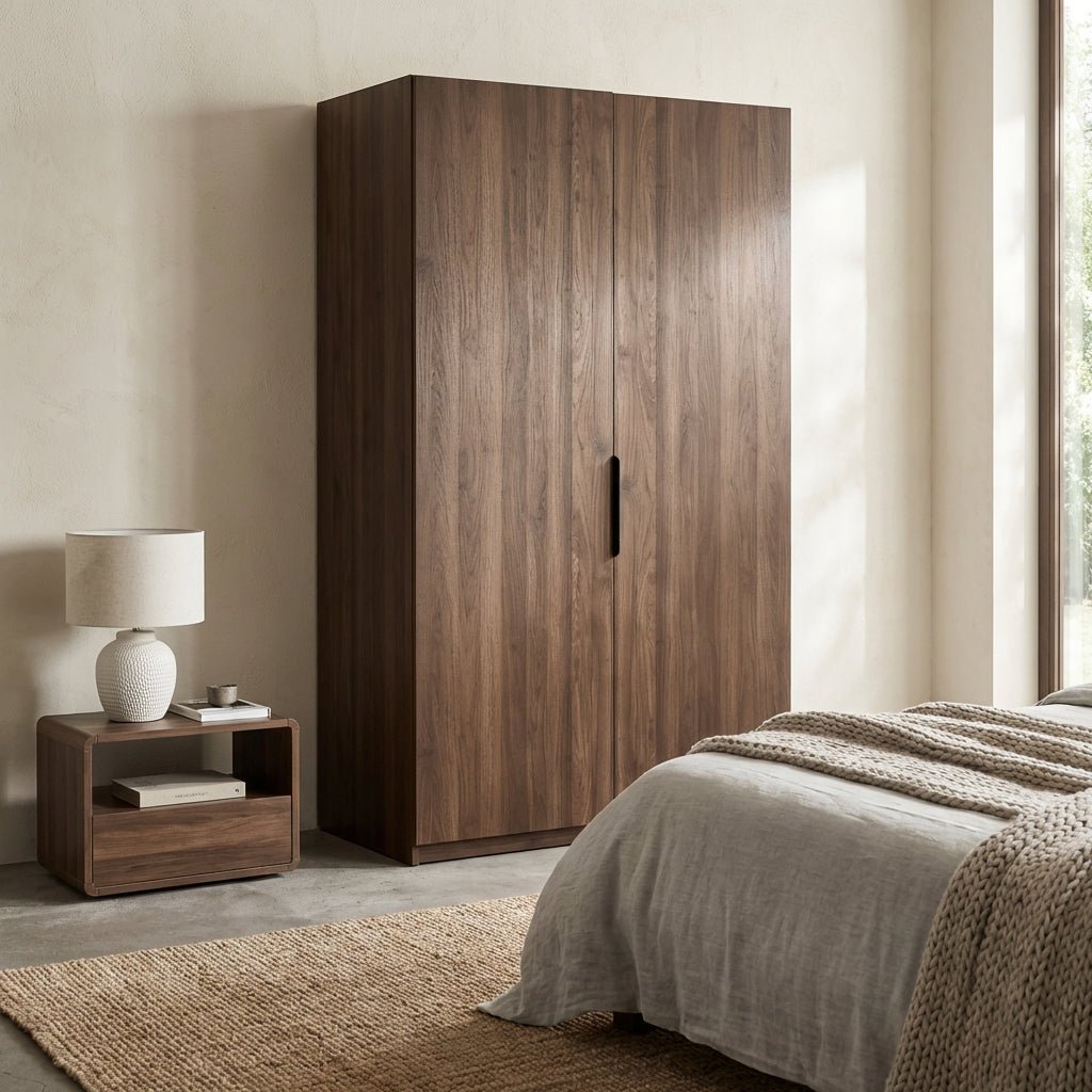 Dalumd Two-Door Wooden Wardrobe
