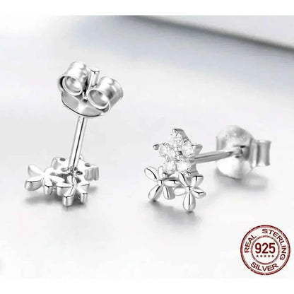 Dazzling Starry Night: 925 Silver Necklace & Ring Set With Cubic Zirconia