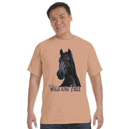 Wild and Free Comfort Colors Unisex Tee – 100% Cotton