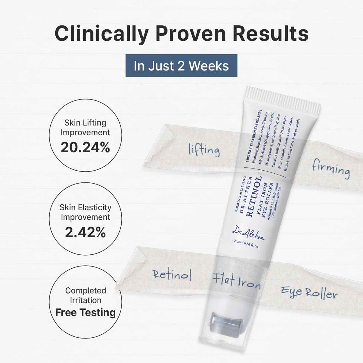 Dr.Althea Retinol Flat Iron Eye Roller 25ml