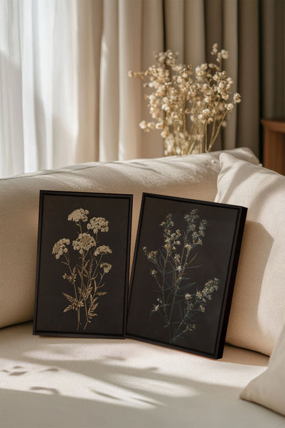 DUO KOSTBARE BLUMEN (2 Werke auf gespannter Leinwand)