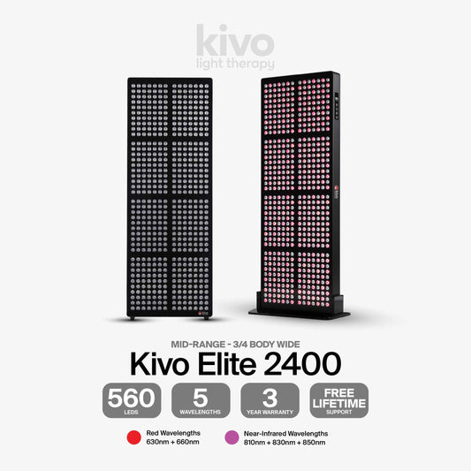 Kivo Elite 2400: Premium Extra Large Red Light Therapy Panel