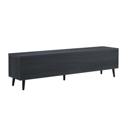 Tempo 69" Fluted TV Stand with 2 Drawers - Multiple Color Options