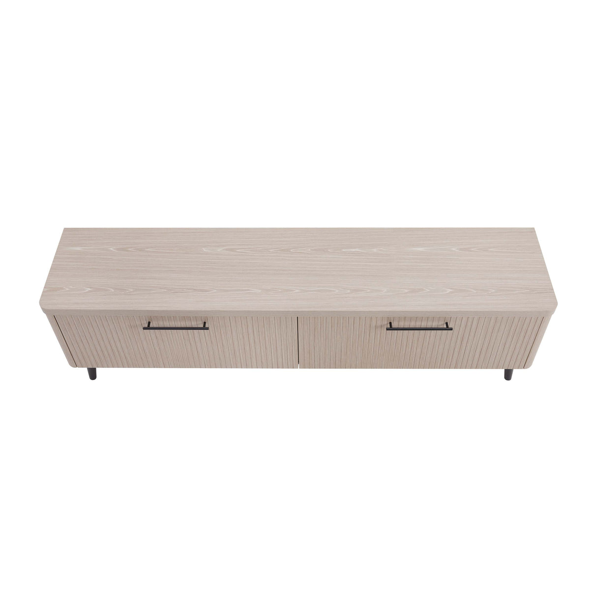 Tempo 69" Fluted TV Stand with 2 Drawers - Multiple Color Options