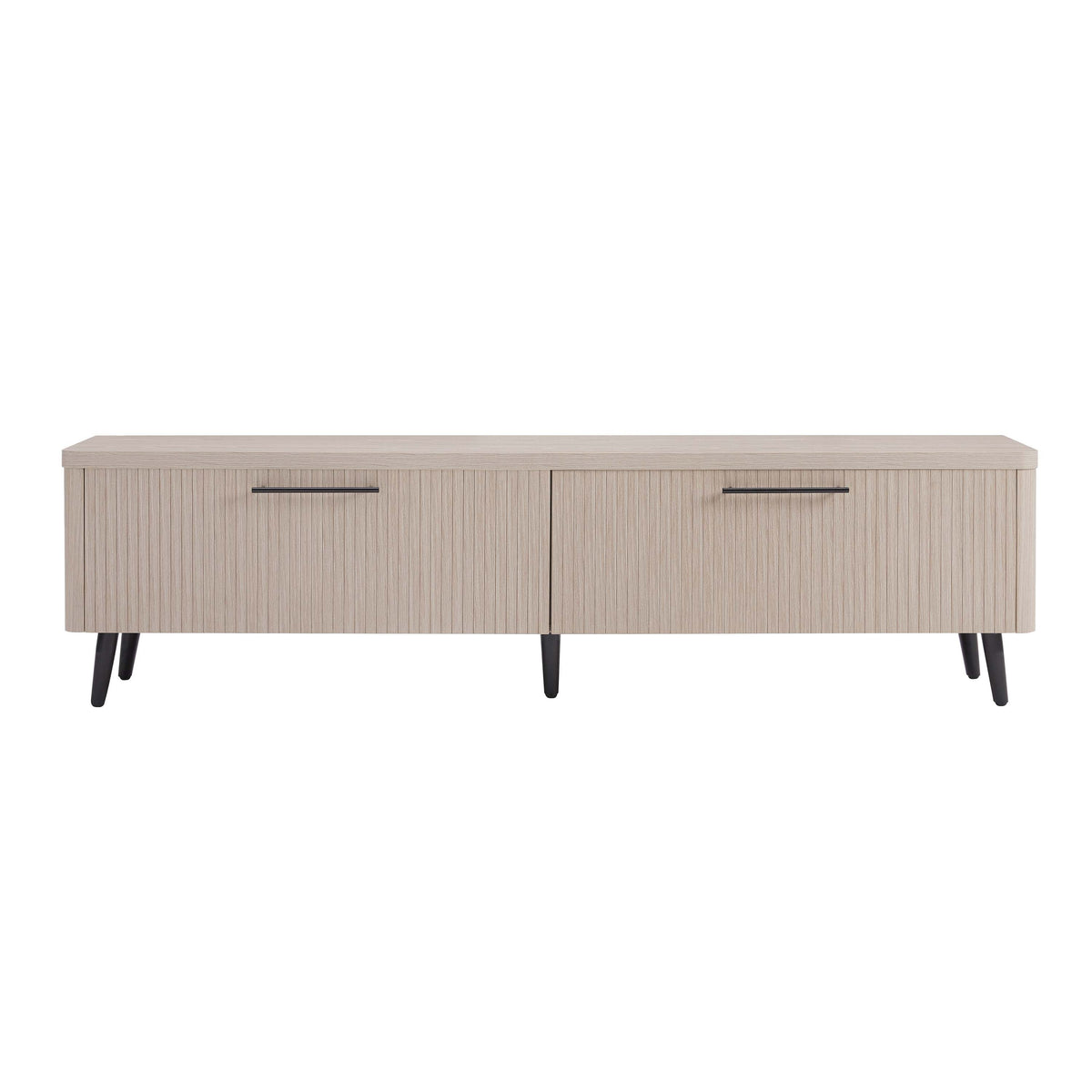 Tempo 69" Fluted TV Stand with 2 Drawers - Multiple Color Options