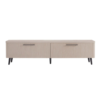 Tempo 69" Fluted TV Stand with 2 Drawers - Multiple Color Options