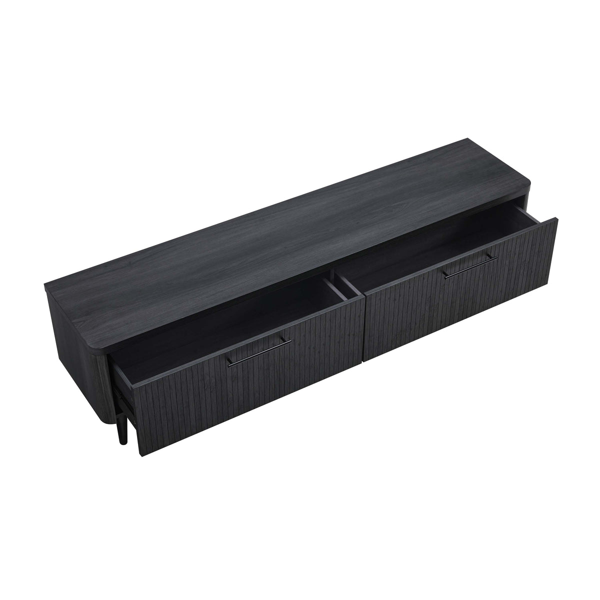 Tempo 69" Fluted TV Stand with 2 Drawers - Multiple Color Options