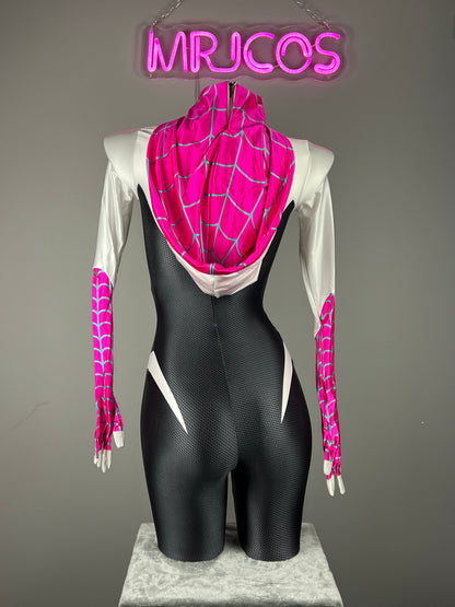 Woman Super Hero Spandex Cosplay Full Bodysuit Halloween Costume Zentai