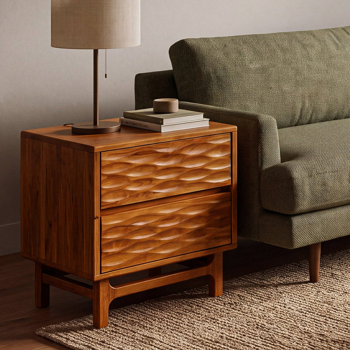 Elara Solid Wood Nightstand