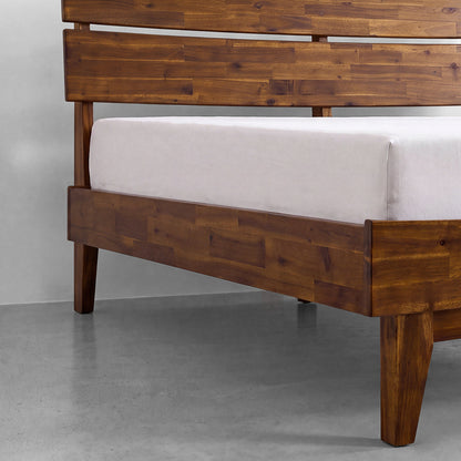 Aurora Solid Wood Bed Frame