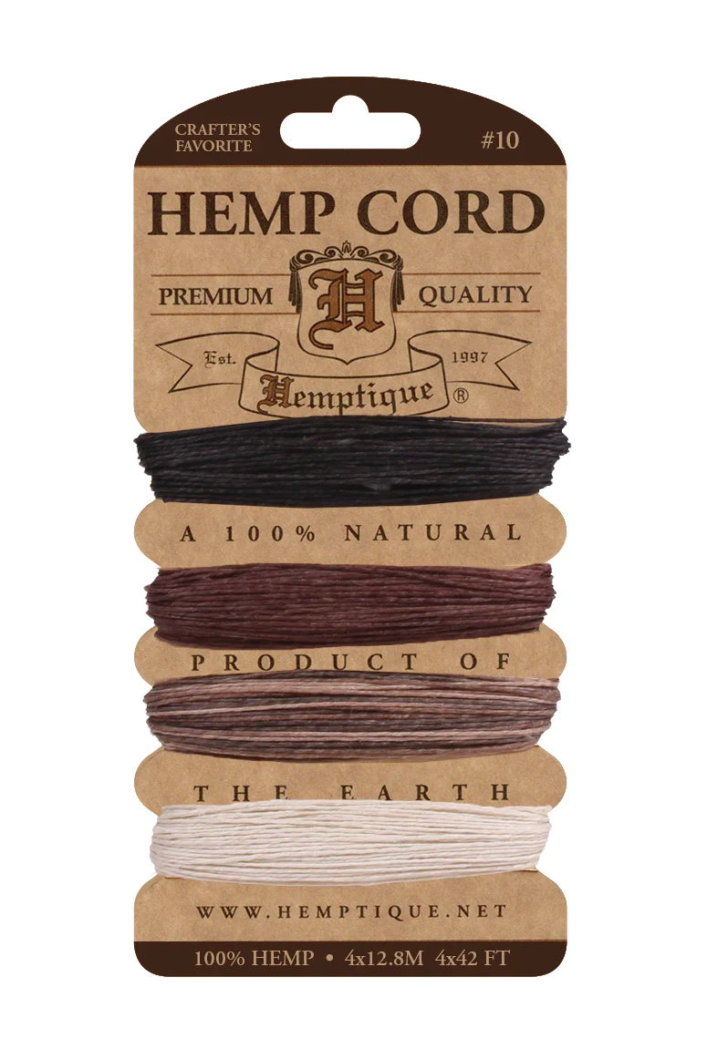Hemptique #10 Hemp Cord Card Set