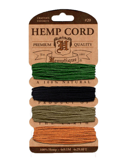 Hemptique #20 Hemp Cord Card Set