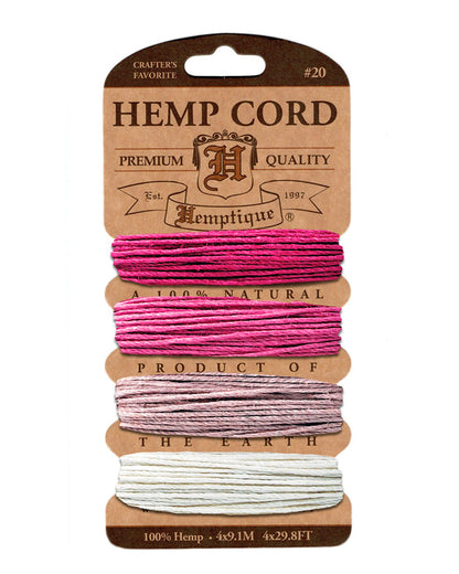 Hemptique #20 Hemp Cord Card Set