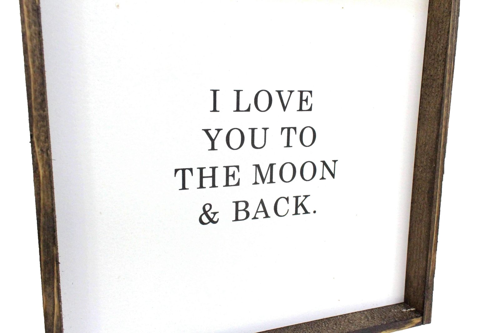 I Love You to the Moon & Back Wood Sign – Nursery Wall Art - AURABAGS SHOP