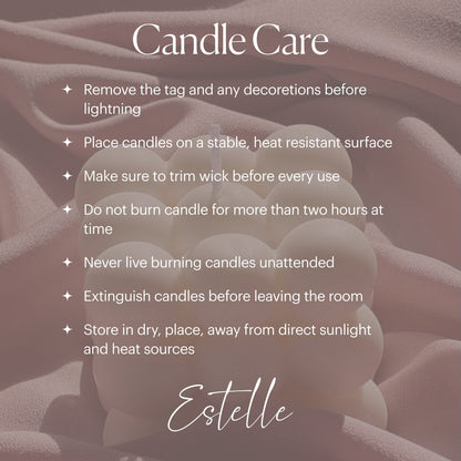 Braided Hearts Soy Wax Candle: Romantic Home Decor