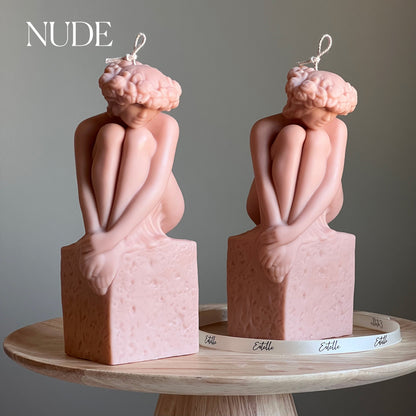 Skulpturale Frauenbüste Kerze | Sojawachs Statuenkerze