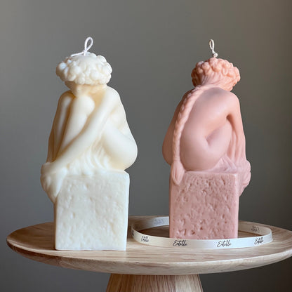 Skulpturale Frauenbüste Kerze | Sojawachs Statuenkerze