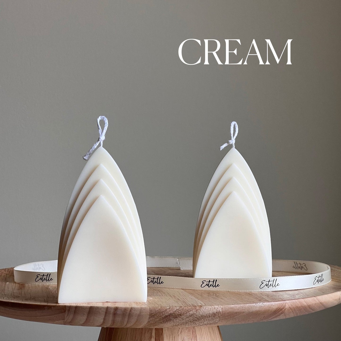 Skyscraper Candle: Geometric Pillar, Minimalist Home Decor, Vegan