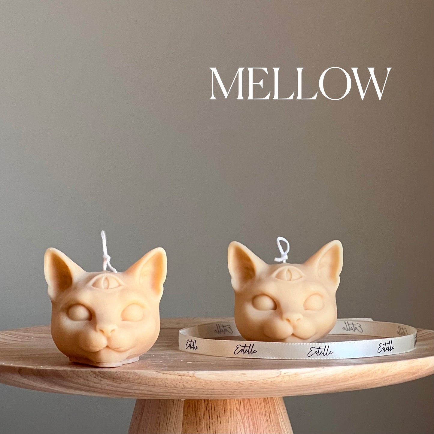 手作り猫ヘッドソイキャンドル：トレンドのインテリア