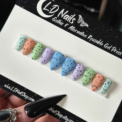 Speckled Eggies Nails