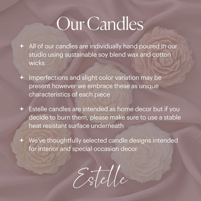 Lemon Shaped Soy Wax Candle: Vegan Minimalist Decor