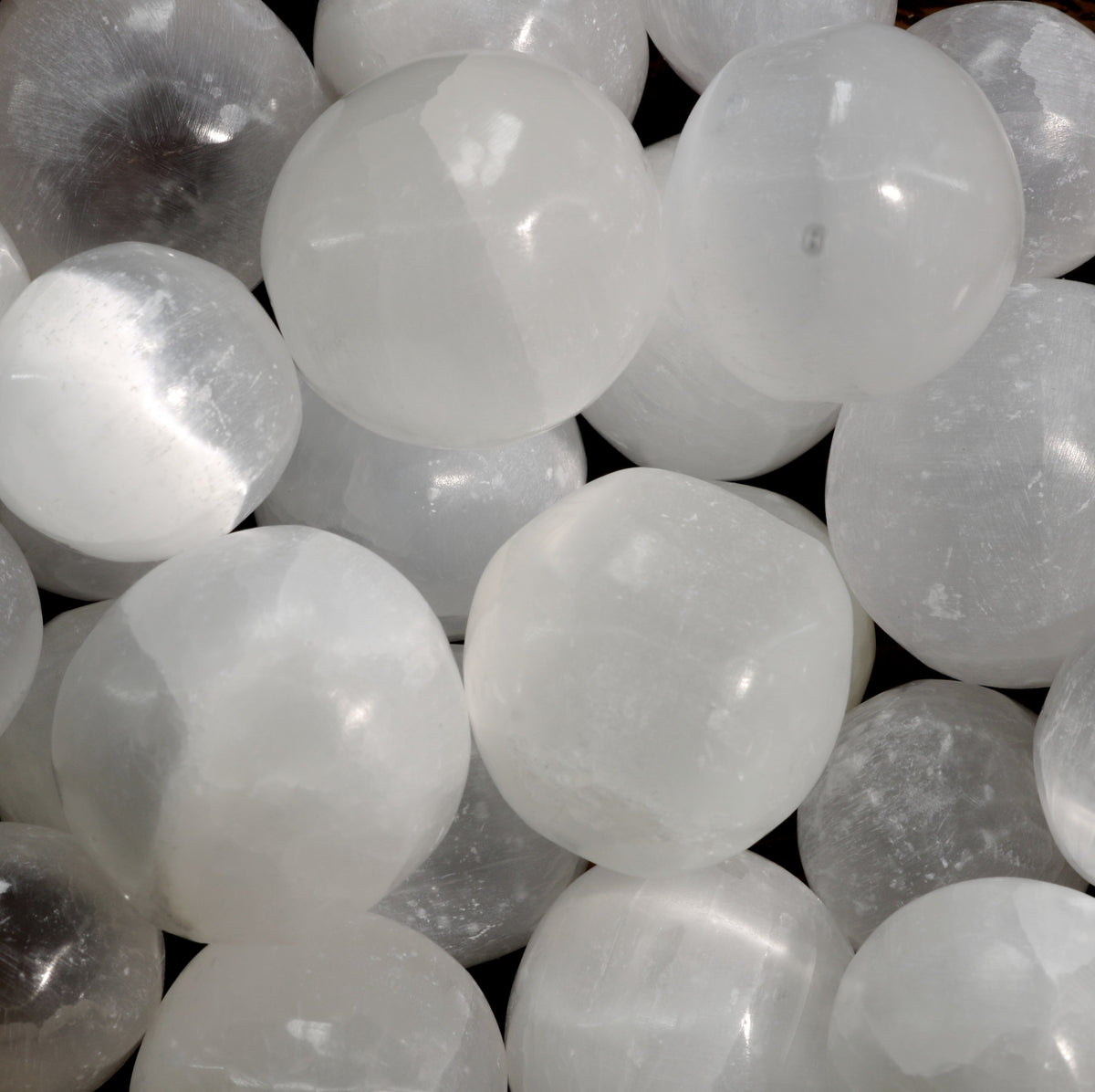Selenite Tumbled Stones - Hand Polished