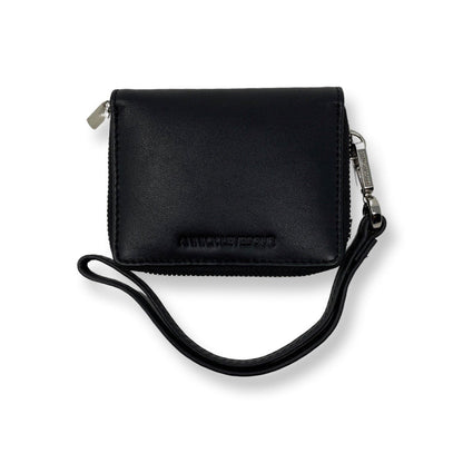 Porte-cartes en cuir Maylia, Noir