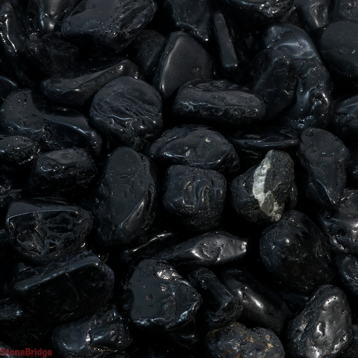 Black Tourmaline A Tumbled Stones
