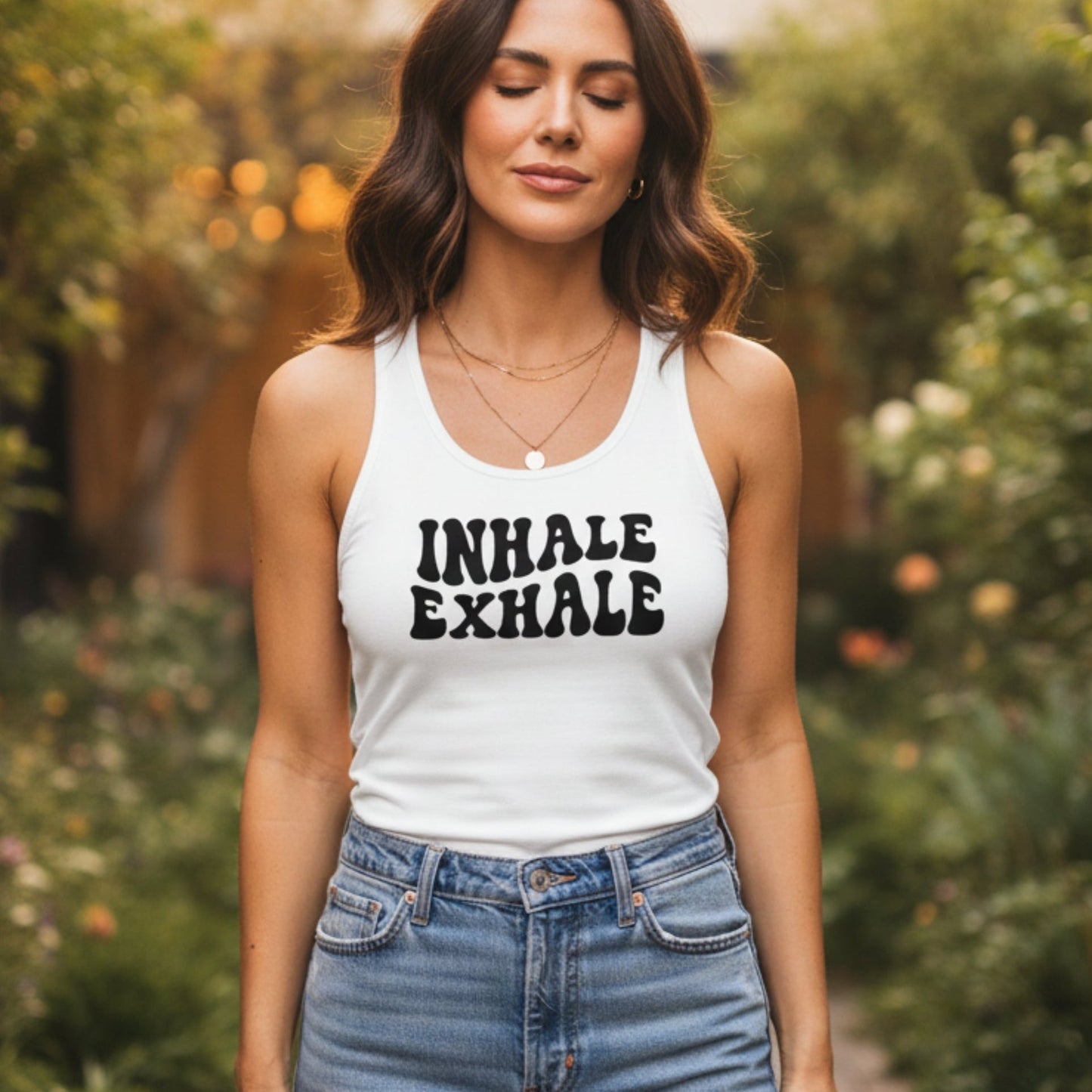 Inhale Exhale Yoga Tank Top
