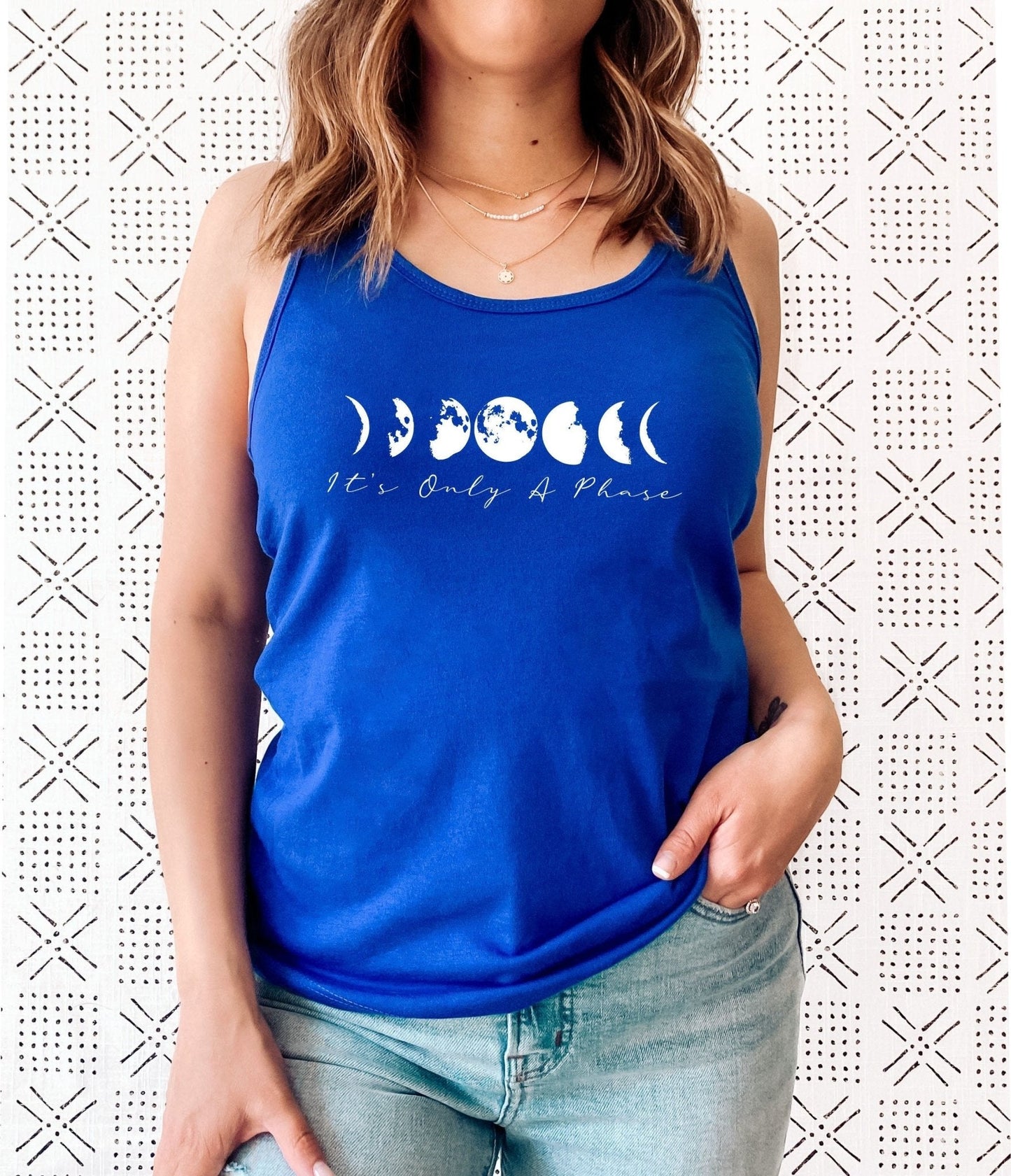It's Only A Phase Tank Top | Women's Moon Phases Spiritual Shirt