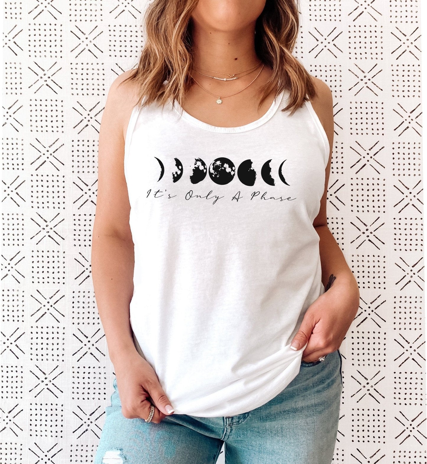 It's Only A Phase Tank Top | Women's Moon Phases Spiritual Shirt