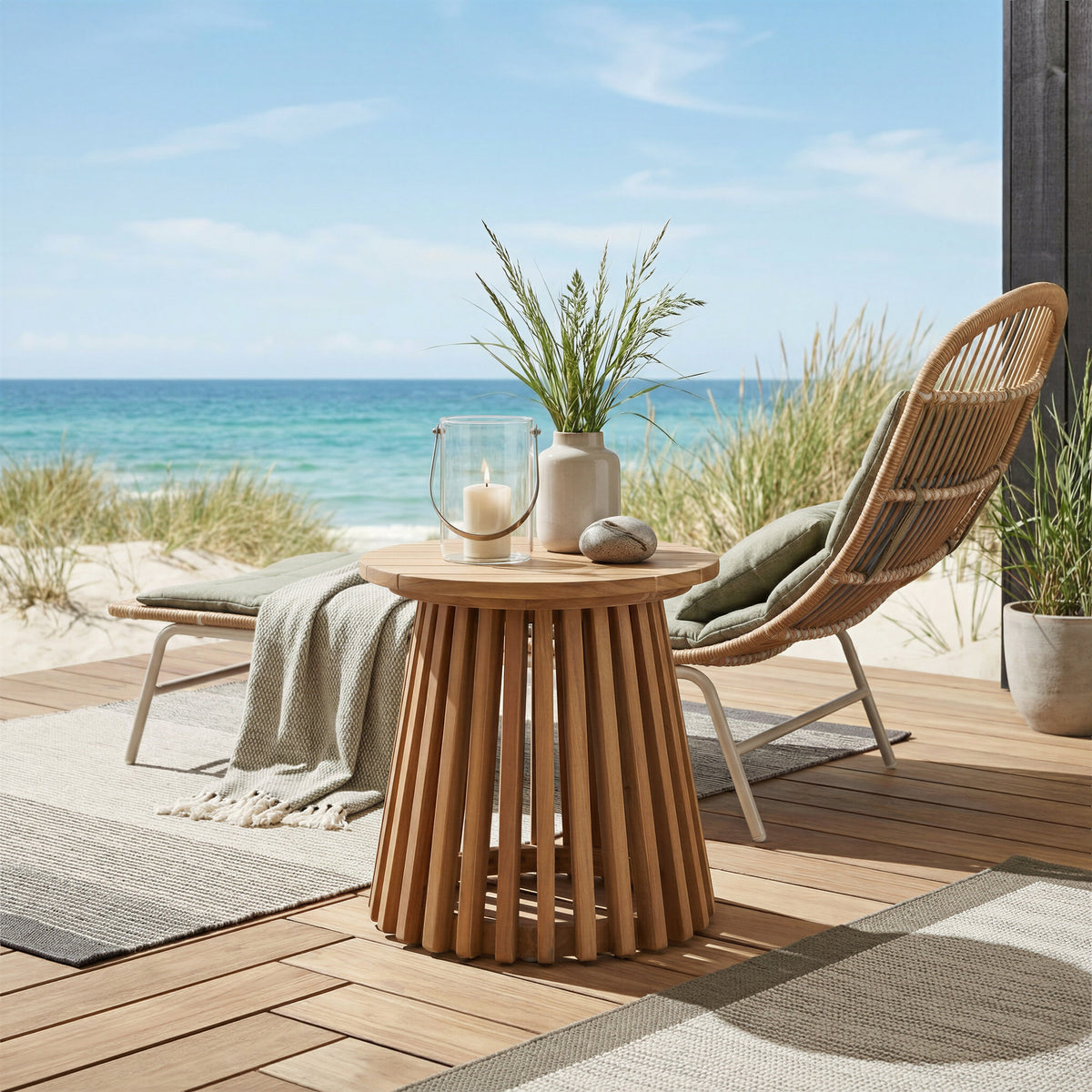 Olmo Outdoor Side Table - Natural