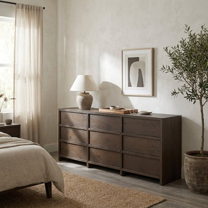 Jarrett 9 Drawer Dresser Brown