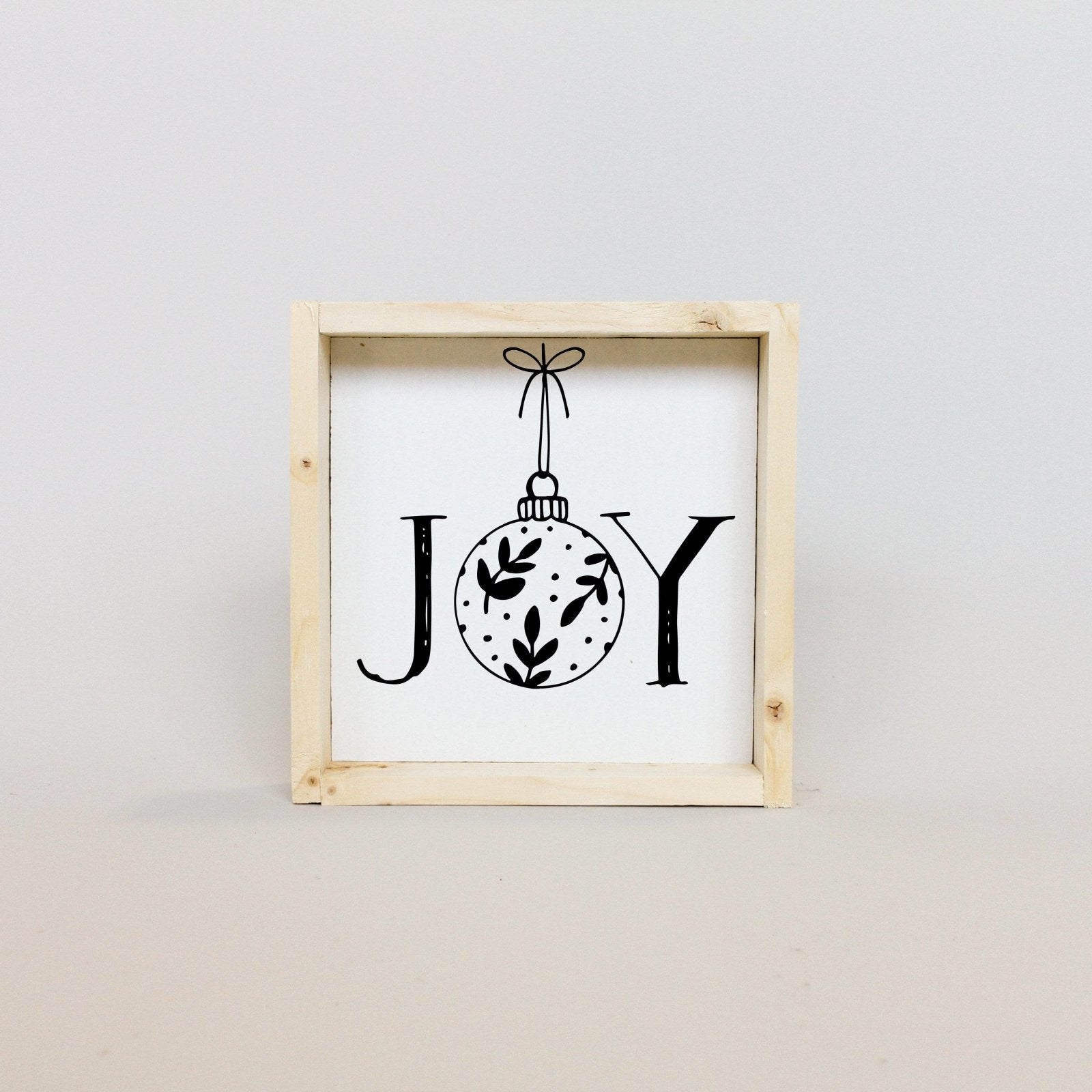 Joy Ornament Wood Sign - AURABAGS SHOP