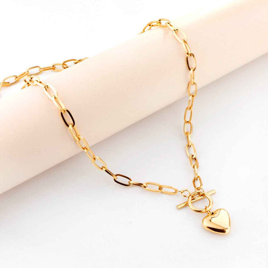 Delicate Heart Chain Choker