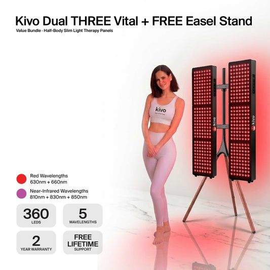Kivo THREE Vital Bundle: 2 x THREE Vital Series & FREE Easel Stand