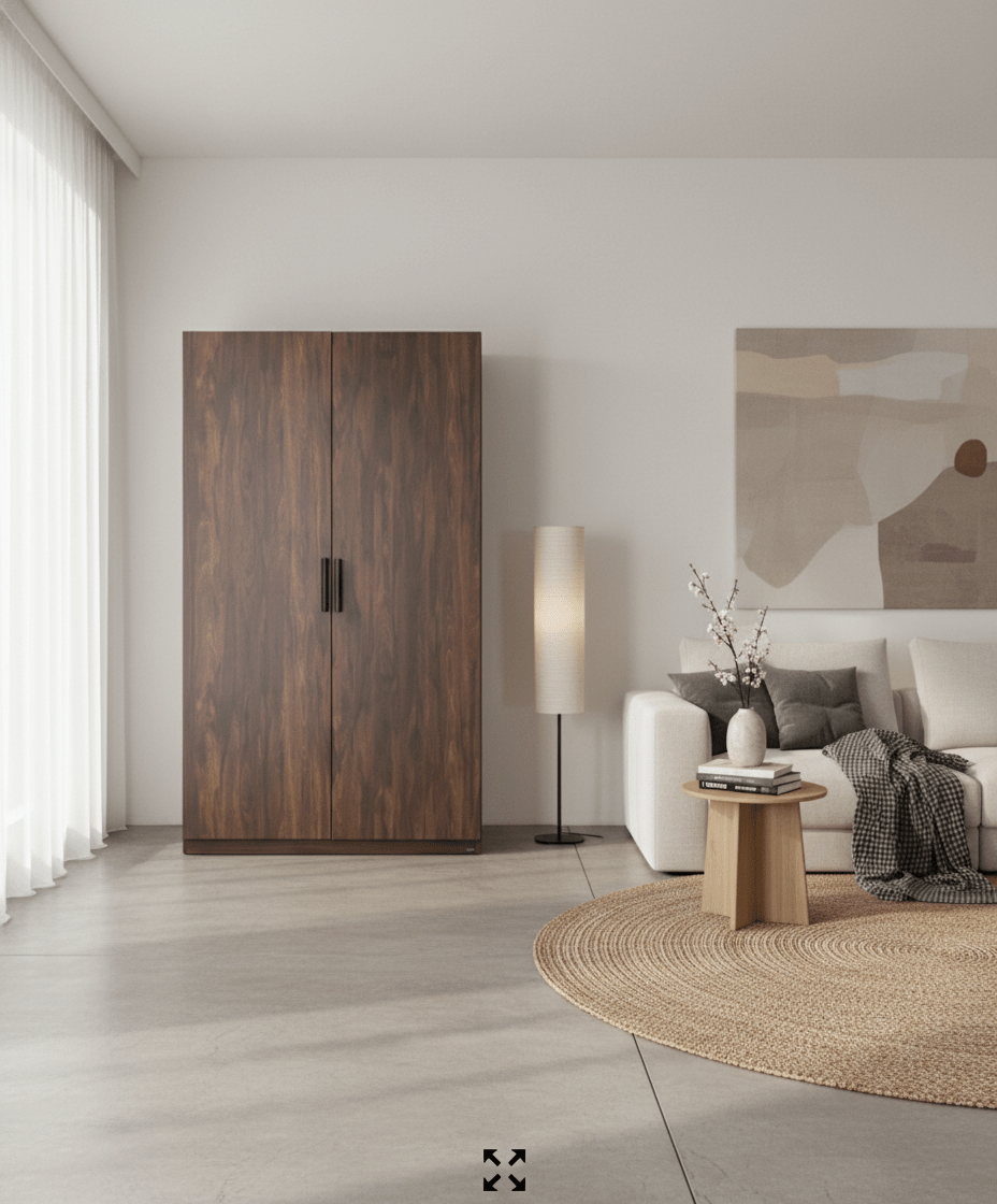 Koster Brown Wooden Wardrobe