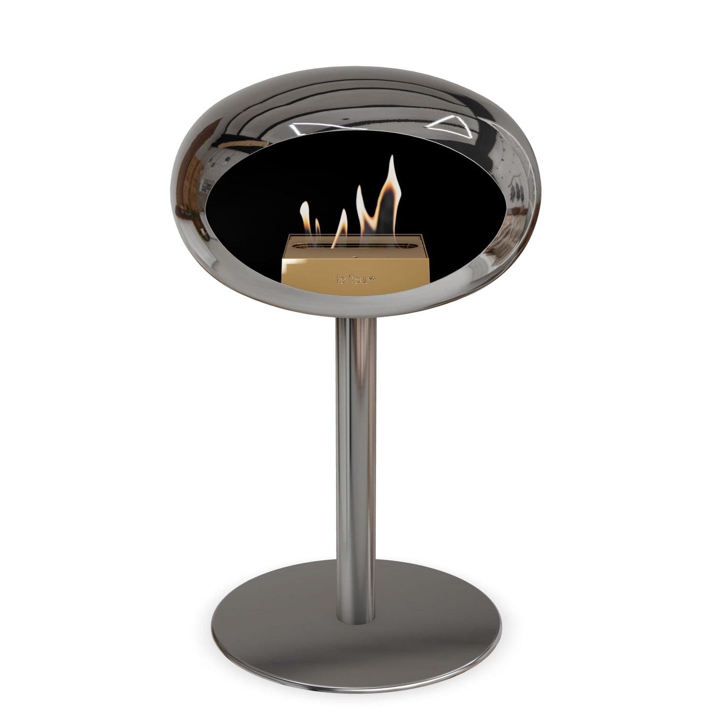 Le Feu Steel Low Dome <br>Chromed Silver