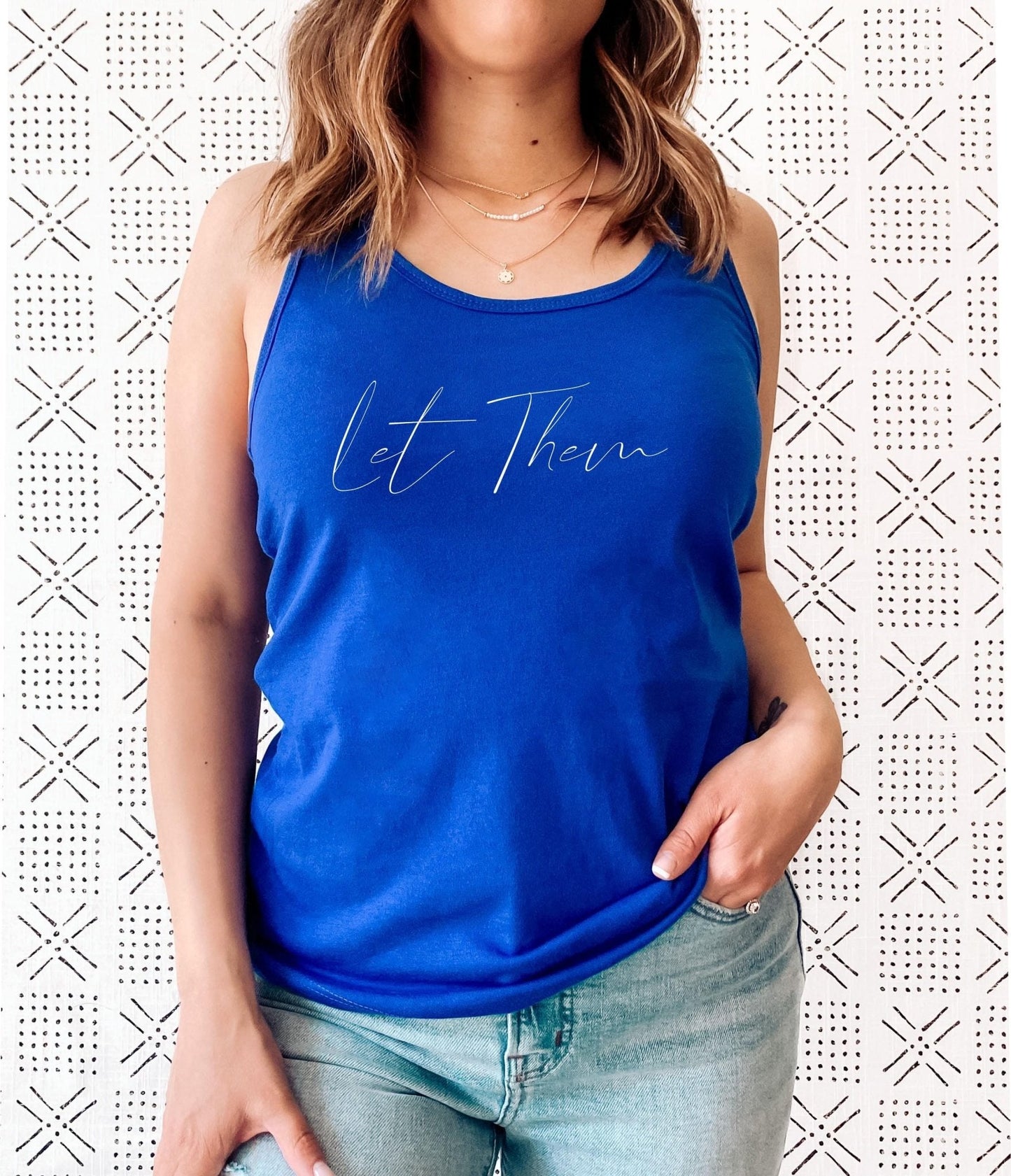 Let Them Racerback Tank Top