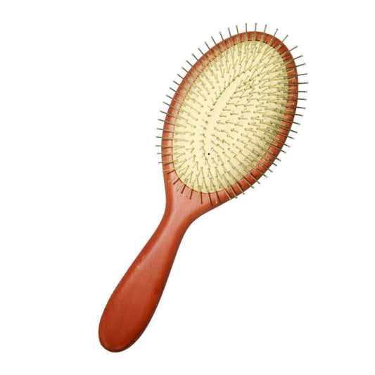 Livingstop Cushion Steel Brush Wooden Handle