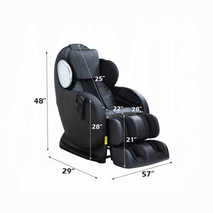 Maalish Power Recliner w/Lift, Heating & Massage - Black