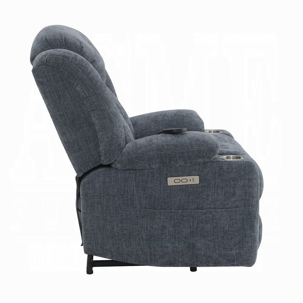 Krabi Power Recliner w/Lift, Heating & Massage - Blue